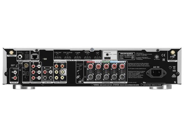 Marantz NR1510 Sølvgull 5.2Ch 8K AV Receiver med HEOS 