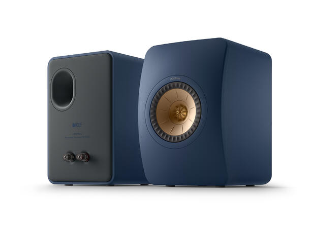 KEF LS50 Meta - Kongeblå Stativhøyttaler 