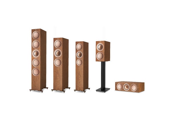 KEF R5 Valnøtt Gulvstående høyttaler - 1 par 