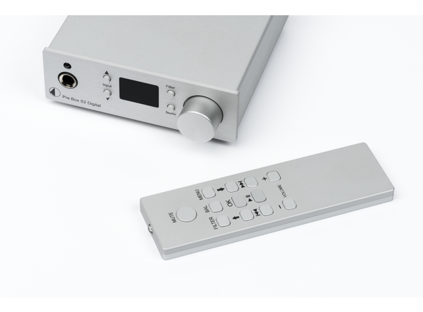 Pro-Ject Pre Box S2 Digital - Sølv Mini Forforsterker med DAC 
