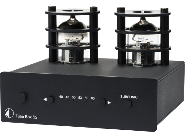 Pro-Ject Tube Box S2 - sort RIAA-trinn med rør - MM/MC 