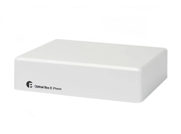 Pro-Ject Optical Box E Phono - hvit RIAA-trinn med A/D-konverter - MM 