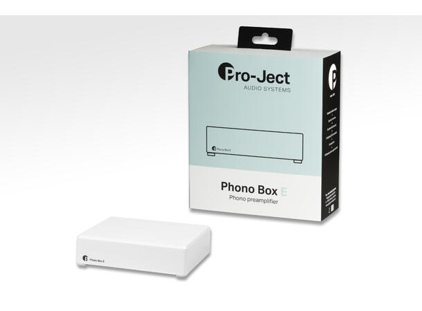 Pro-Ject Phono Box E - Hvit RIAA-trinn - MM 
