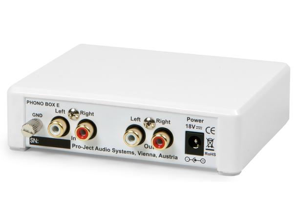 Pro-Ject Phono Box E - Hvit RIAA-trinn - MM 