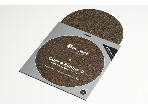 Pro-Ject Cork & Rubber It 3mm Platematte i kork og gummi 