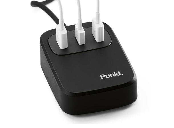 Punkt. UC01 USB Desktop Charger - sort Design by Jasper Morrison 