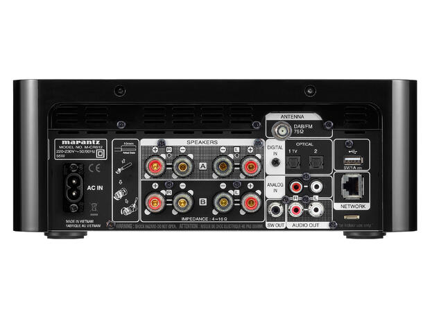 Marantz M-CR612 Sort Trådløst Hi-Fi-system med CD, Bluetooth 