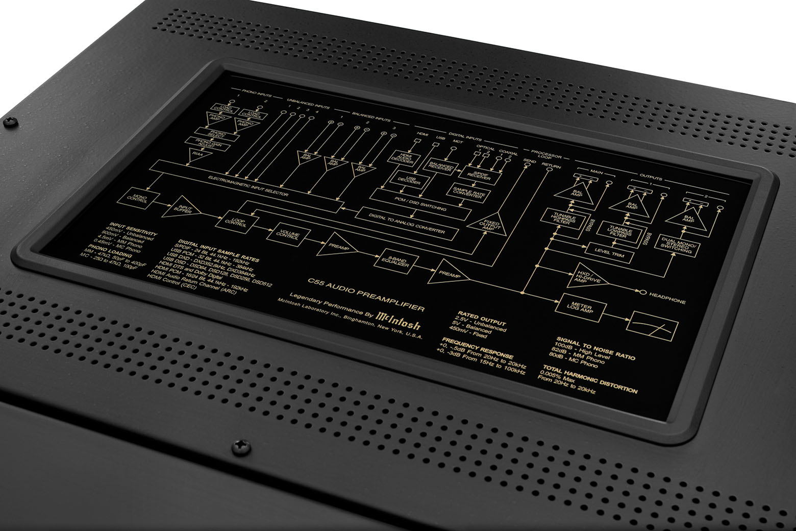 McIntosh C55 – innside og komponenter