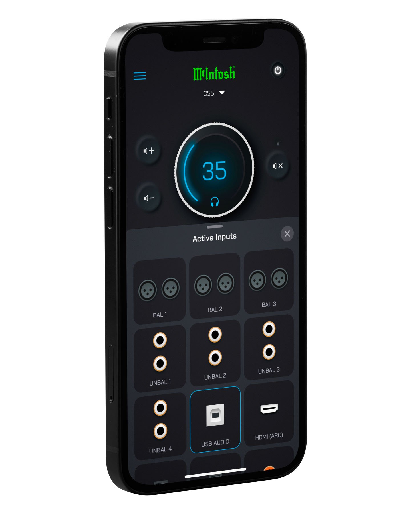 McIntosh Connect-app for styring og oppdateringer