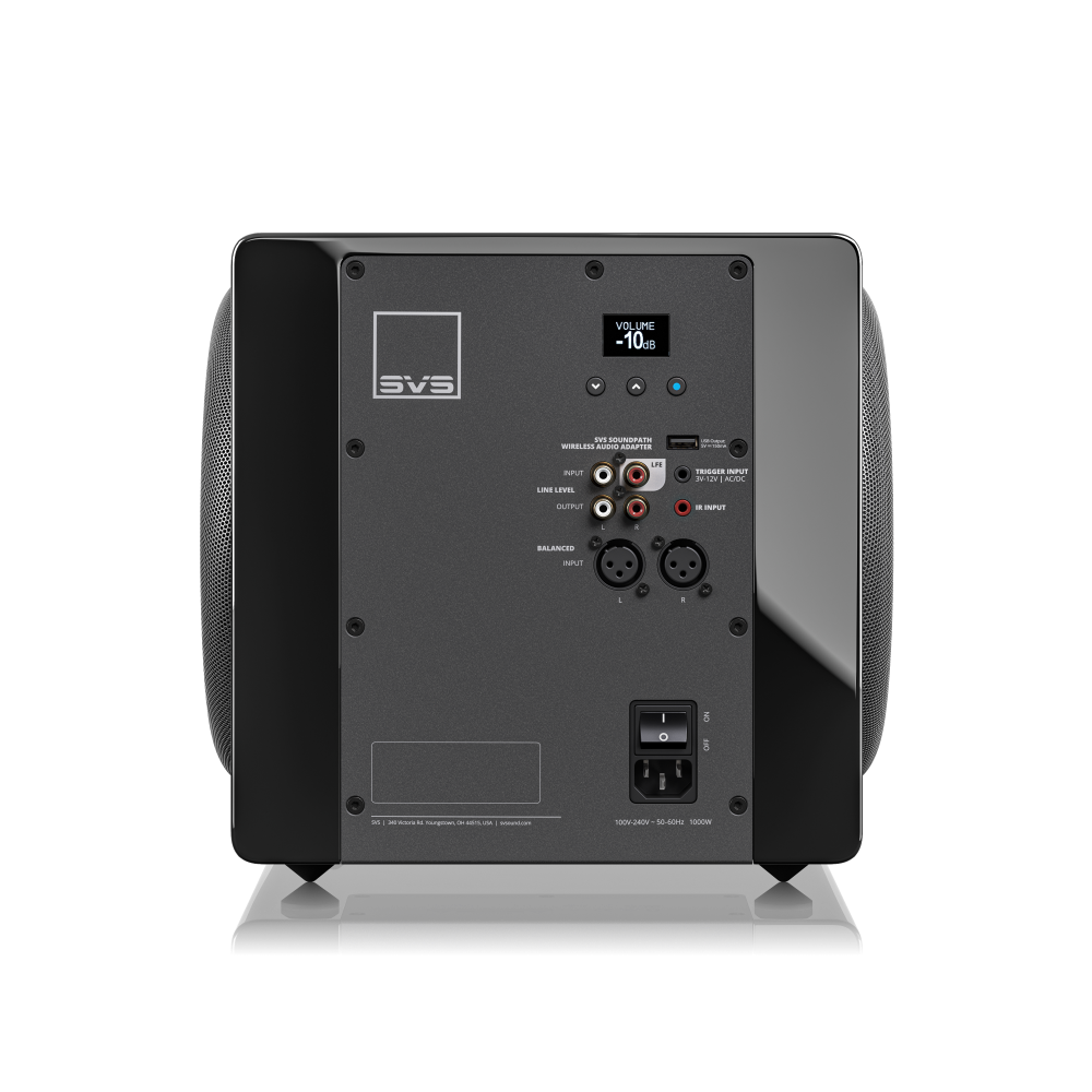SVS 3000 Micro R|Evolution bakpanel og forsterker