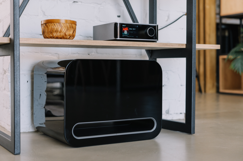 EQ, fase og forsinkelse for WiiM Sub Pro i appen